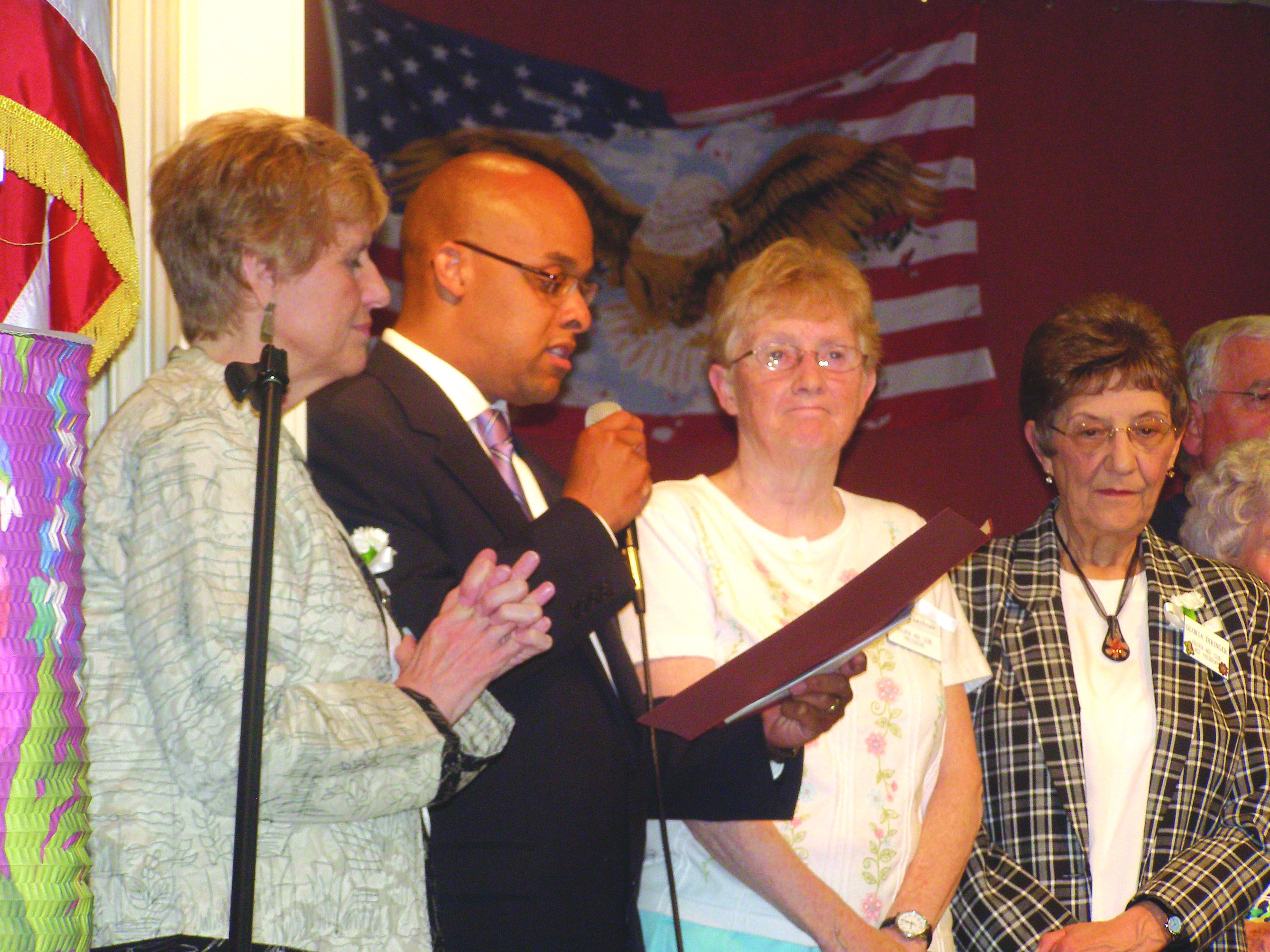 Senator Thompson reads Proclamation. NYSenate.gov